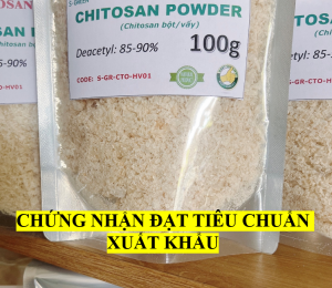 Chitosan bột/vẩy 100g (Deacetyl 96-99%)