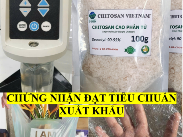 Chitosan Cao Phân Tử (100gr) - tạo màng polymer, túi nhựa sinh học.